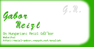 gabor meizl business card